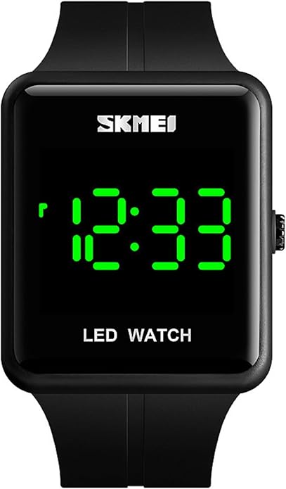 Gosasa Large Face LED Digital Watch Date Time 3Bar Waterproof Wristwatch Men Women Sports Watches